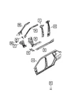 Genuine Mopar B-pillar Reinforcement Right 68243932AB. Fixed Price $269.50.