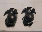 2 WW11 Usmc Eagle Globe Metal Screw Back Pins Military. Fixed Price $12.95.