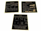 Brand New Rare Brass Acid Etching For Willys Jeep Mb Gpw Dash Data Plate Set. Fixed Price $15.74.