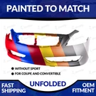 New Painted Front Bumper For 2008-2010 Infiniti G37 Coupe/cnvrtbl Non-sport. Fixed Price $484.98.