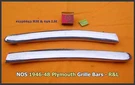 Nos 1946-1948 Plymouth Grille Bar Pair P15 1947 Special Deluxe Convertible Rod. Fixed Price $79.50.