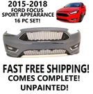 2015 2016 2017 2018 2019 Ford Focus Front Bumper Cover Sport Package New. Fixed Price $209.99.