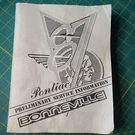 1987 Pontiac Bonneville Original Preliminary Service Information Manual. Fixed Price $10.93.