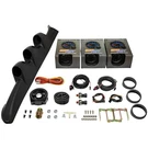 Glowshift Tinted Boost/oil Press/fuel Psi Gauges & Pod Fits 03-04 Ford Mustang. Fixed Price $342.99.