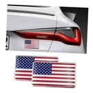 Dickno 2PCS American Flag 3D Metal Decal - Aluminum Alloy Car Emblem Red. Fixed Price $12.09.