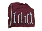 Mercedes-benz Vintage Red 7 Piece Tool Kit Roll Walter Heyco West Germany Vtg. Fixed Price $79.95.