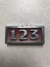 1969 Ford Wagon 123 Chrome Stick Emblem Fomoco C8UB-82291B30-A. Fixed Price $13.50.