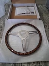 Flashpower 14'' Classic Wood Steering Wheel Riveted With Horn Button Restorat.... Fixed Price $159.29.