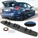 Ford Focus Carbon Fiber Rear Lip Bumper Splitter Diffuser 7 Fin Shark. Fixed Price $49.08.