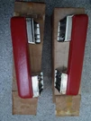62-64 C1 C2 Corvette Lh/rh Red Door Panel Arm Rests--gm #4332259--NOS--NCRS!. Fixed Price $599.95.