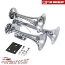 New Electric Air Horn 152DB Train Set Huge Loud Sound Triple Trumpet Chrome. Fixed Price $89.86.