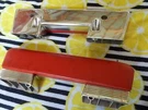 Corvette Arm Rests 1962 1963 1964 Red Gm Pair. Fixed Price $115.00.