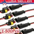 2PIN Way Car Waterproof Female Electrical Connector Plug Wire Kit Set Lot. Fixed Price $609.00.