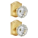 2 Pack Light Gold Crystal Glass Dummy Door Knobs, Non-turning Lock Single .... Fixed Price $48.84.
