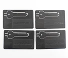 4 Qty Mopar Chrysler Dodge Emergency Spare Key Blank Credit Card Sized Oem Blk. Fixed Price $16.92.