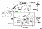 Genuine Toyota Lexus Front Door Lower Frame Upper Cover 67495-24020 67496-24020. Fixed Price $131.57.
