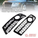 Front Bumper Honeycomb Fog Grille Cover For Audi A4 B7 S-line S4 2005-08 Black. Fixed Price $46.65.