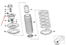New Bmw 5 E34 Front Strut Guide Support 31332227366 Genuine. Fixed Price $259.38.