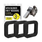 2" Hitch Silencer Pads - Noise Reducer For Ball Mounts 3 Pack Black. Fixed Price $21.81.