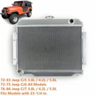 For Jeep CJ5/CJ6/CJ7 1972-1986 Racing Cooling Radiator 3 Row Full Aluminum Core. Fixed Price $112.10.