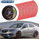 For Scion Tc Frs 2X Red Glossy Stripe Reflective Vinyl Wheel Rim Decal Sticker. Fixed Price $12.92.