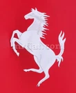 Ferrari Front Grill Flat Prancing Horse Chrome Emblem 4 1/2" New. Fixed Price $155.00.