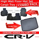 2017- 2022 Genuine Oem Honda Cr-v High Wall Floor Mat Set + Trunk Tray Combo!!. Fixed Price $281.95.