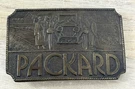 Brass Belt Buckle Packard Vtg 1974 Bergamot Works Automotive Industry. Fixed Price $28.00.