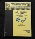 Detroit Diesel Allison Engines "air Cleaner Systems" Engineering Manual. Fixed Price $26.91.