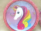 Rainbow & Pink White Unicorn Party Plates Two Sizes Made Usa Sealed Pride. Fixed Price $7.99.