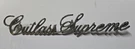 Vintage Oldsmobile Cutlass Supreme Chrome Script Emblem 13895 Oem. Fixed Price $37.99.