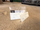(2) Mercedes Daimler Signed Clear Windshield Glass Decal A0045847338 Original. Fixed Price $46.00.