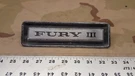 1969 Plymouth Fury Iii Fender Badge Oem 2902168. Fixed Price $44.97.