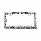 United Pacific 50037 License Plate Frame, Chrome, Skull. Fixed Price $31.23.