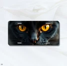 Cat Eyes License Plate Face High Detail Design Add Custom Text Decor. Fixed Price $14.95.
