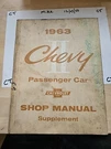 1963 Chevy Ii Passenger Car Shop Manual Supplement ST-19. Fixed Price $9.00.