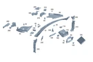 Genuine Mercedes-benz Seal Air Duct 167-831-22-00. Fixed Price $32.40.
