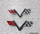 1967 Chevrolet Impala Ss 427 "v" Fender Emblems (2) --gm #3899582--NOS!. Fixed Price $89.95.
