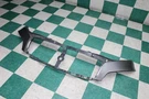 11-13 QX56 Platinum Graphite Front Bumper Molding Panel Grill Support Unit Oem. Fixed Price $423.99.