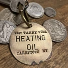 1957 Fuel Heating Oil, Tarrytown Motor Car Solid Brass Key Fob. Fixed Price $21.50.