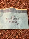 Nos 1969 1970 Ford Mustang Front Fender To Cowl C9ZZ-16758-A Hood Bumpers (2X). Fixed Price $45.00.
