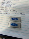 1979 1986 Nos Mustang Door Sill- Rocker Panel Ford Oval Emblems 1.25" Pair. Fixed Price $18.00.