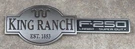 05-07 Ford F250 Lh Front Left Fender Emblem King Ranch Lariat Super Duty Oem. Fixed Price $49.50.