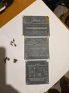 Original Master Data Plate Set For Early Willys Overland CJ-2A CJ2A Jeep. Fixed Price $550.00.