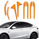 For Orange Tesla Car Door Handle Covers 2024-2026 Model Y With Hw 4.0 Cam.... Fixed Price $70.71.