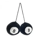 Fuzzy Hanging Rearview Mirror 8-BALLS Pair VPAFB002 Vintage Parts Usa Custom. Fixed Price $30.50.