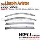 Wellvisors For Lincoln Aviator 2020-2026 Window Deflector Chrome Trim. Fixed Price $105.99.