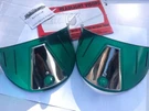 New Pair Of Green Vintage Style Head Light Visors !. Fixed Price $15.99.