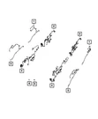 Genuine Mopar Front Door Wiring Left 68361207AD. Fixed Price $147.62.
