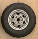 Jeep Xj Cherokee Spare Steel Wheel & Tire Goodyear Wrangler Radial 225/75R15. Fixed Price $100.00.